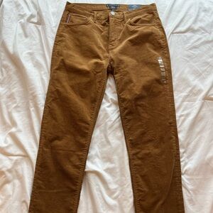 Tommy Hilfiger Men's TH Flex 32x33 Brown Corduroy Straight Pants. New with Tags